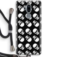 Musketon Skulls: LG G7 Thinq Transparant Hoesje met koord