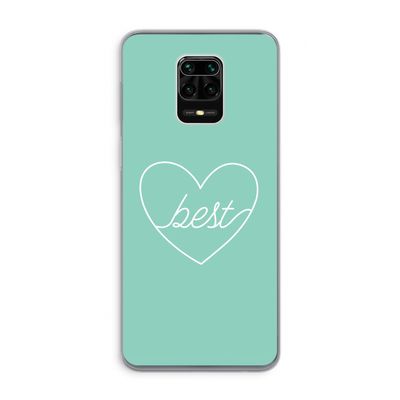 Best heart pastel: Xiaomi Redmi Note 9 Pro Transparant Hoesje