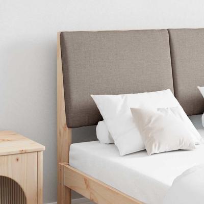 Gestoffeerd hoofdbord Taupe 120 cm Massief grenenhout Gestoffeerd hoofdbord Taupe 120 cm Massief grenenhout