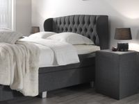 Dreamhouse - Nice Comfort Vlakke Boxspring - Antraciet - 160 x 200 / zonder montage / GRATIS levering