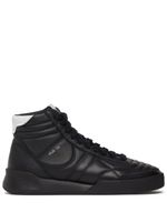 Courrèges baskets Mid Club 02 en cuir - Noir