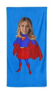 Cartoon Handdoek Super Woman - Pillow Buddies