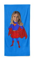 Cartoon Handdoek Super Woman - Pillow Buddies