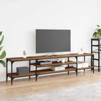 TV-kast Oud Hout 201 x 35 x 45 cm Gemonteerd hout en ijzer
