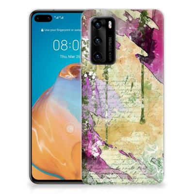 Smartphone hoesje Huawei P40 Letter Painting Smartphone hoesje Huawei P40 Letter Painting
