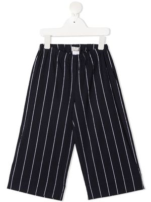 Il Gufo pantalon à fines rayures - Bleu