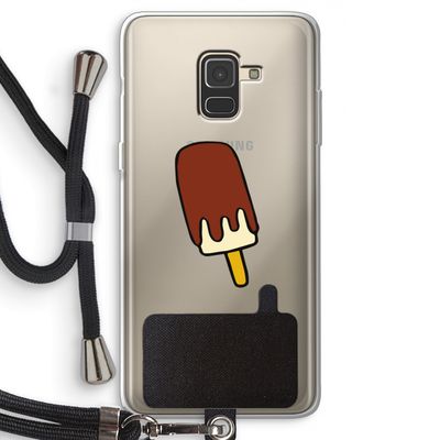 Frisco: Samsung Galaxy A8 (2018) Transparant Hoesje met koord
