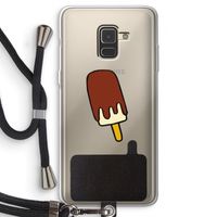 Frisco: Samsung Galaxy A8 (2018) Transparant Hoesje met koord