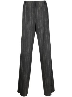 Versace pantalon de costume à rayures - Gris