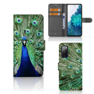 Samsung Galaxy S20 FE Telefoonhoesje met Pasjes Pauw