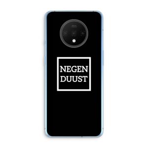 Negenduust black: OnePlus 7T Transparant Hoesje