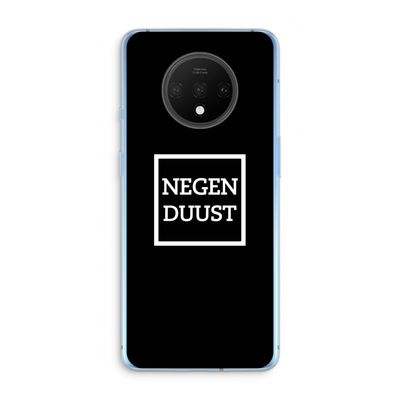 Negenduust black: OnePlus 7T Transparant Hoesje