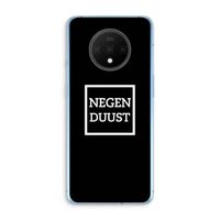Negenduust black: OnePlus 7T Transparant Hoesje