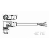 TE Connectivity 2273100-1 Sensor/actuator connector, geassembleerd M12 Aantal polen: 5 Stekker, haaks 1.50 m 1 stuk(s)