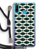 Moroccan tiles: Huawei P30 Lite Transparant Hoesje met koord
