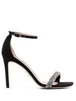 Stuart Weitzman sandales Nusdist Curve 100 mm à ornements - Noir