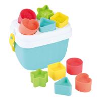 Playgo vormenstoof emmer met vormen - 12dlg.