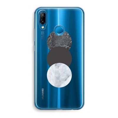 Marmeren cirkels: Huawei P20 Lite Transparant Hoesje