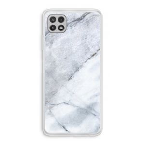 Witte marmer: Samsung Galaxy A22 4G Transparant Hoesje