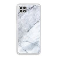 Witte marmer: Samsung Galaxy A22 4G Transparant Hoesje