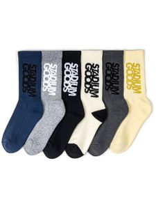 STADIUM GOODS® "lot de 6 paires de chaussettes ""Formal"" " - Bleu