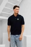Pure Path Openwork Knit Polo Heren Donkerblauw - Maat S - Kleur: Donkerblauw | Soccerfanshop