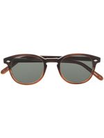 Lesca lunettes de soleil à effet écailles de tortue - Marron