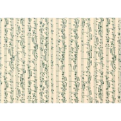Creativ Company Karton, muzieknoten, a4, vel 210x297 mm, 180 gr, 10 vel/ 1 doos