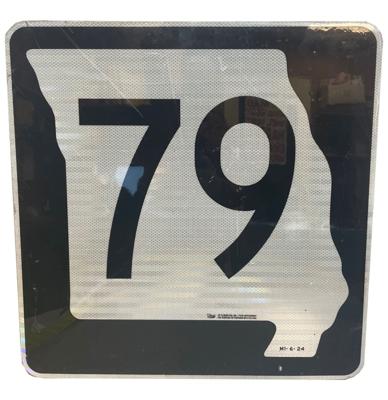 Missouri Route 79 Highway Origineel Straatbord