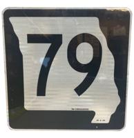 Missouri Route 79 Highway Origineel Straatbord