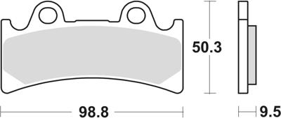 TRW Brake pad mcb 656 srq sintered metal racing