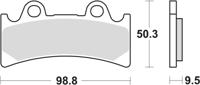 TRW Brake pad mcb 656 sv sintered metal