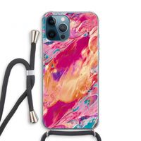 Pastel Echoes: iPhone 12 Pro Transparant Hoesje met koord