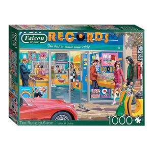 Jumbo Falcon legpuzzzel - the record shop, 1000st.