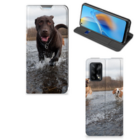 OPPO A74 4G Hoesje maken Honden Labrador - thumbnail