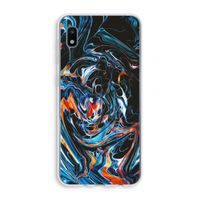 Black Unicorn: Samsung Galaxy A10 Transparant Hoesje