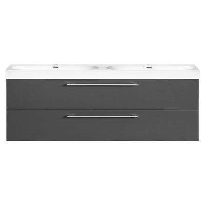 Badkamermeubelset Differnz Somero Met Keramiek Wastafel 120 cm Antraciet