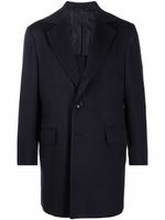 Kiton blazer à revers crantés - Bleu