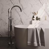 BRAUER Stripe Vrijstaande Badmengkraan - SET 02 - 3-standen handdouche - doucheslang - chroom 5-CE-338