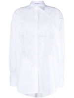 Ermanno Scervino chemise à empiècements en dentelle - Blanc