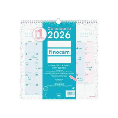 Muurkalender Finocam Multicolour Papier 30 x 30 cm