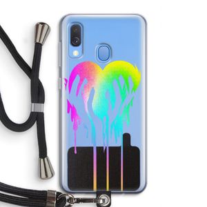Hold My Heart: Samsung Galaxy A40 Transparant Hoesje met koord