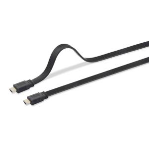 SpeaKa Professional SP-8596844 HDMI-kabel HDMI Aansluitkabel HDMI-A-stekker, HDMI-A-stekker 10.00 m Zwart Audio Return Channel (ARC), Vergulde steekcontacten,