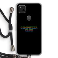 Retro: Pixel 4a Transparant Hoesje met koord