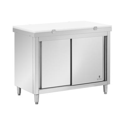 RVS werkkast - ECO - 120 x 60 cm - 500 kg - inclusief snijplaat - Royal Catering