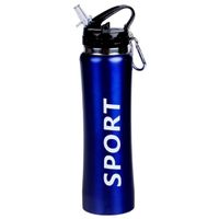 Sport Bidon drinkfles/waterfles Sport print blauw 600 Ml