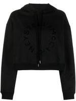 Stella McCartney sweat crop à logo imprimé - Noir