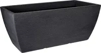 BLOEMPOT STEEN DESIGN, PE, 80X40X34CM, ANTRACIET
