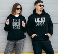 Baas en echte baas Couple hoodies