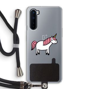 Eenhoorn: OnePlus Nord Transparant Hoesje met koord